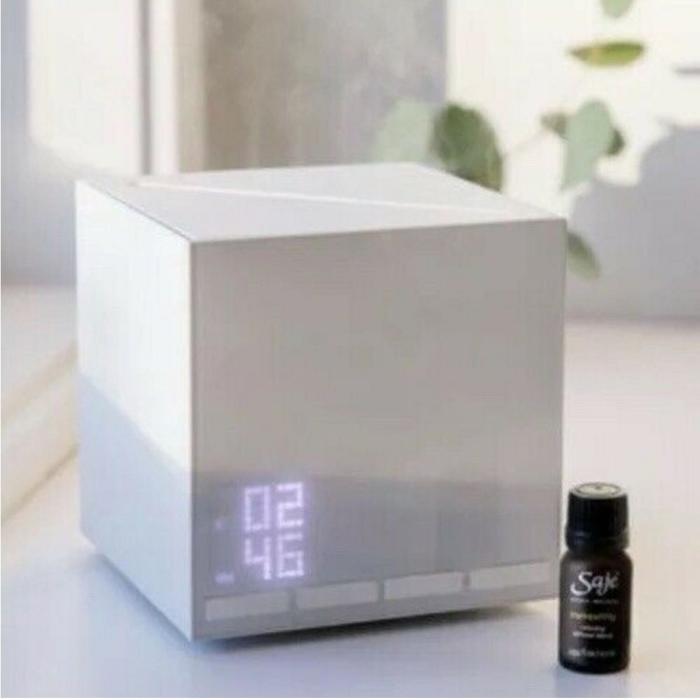 Saje Aroma Time Dual Scent Diffuser Alarm clock